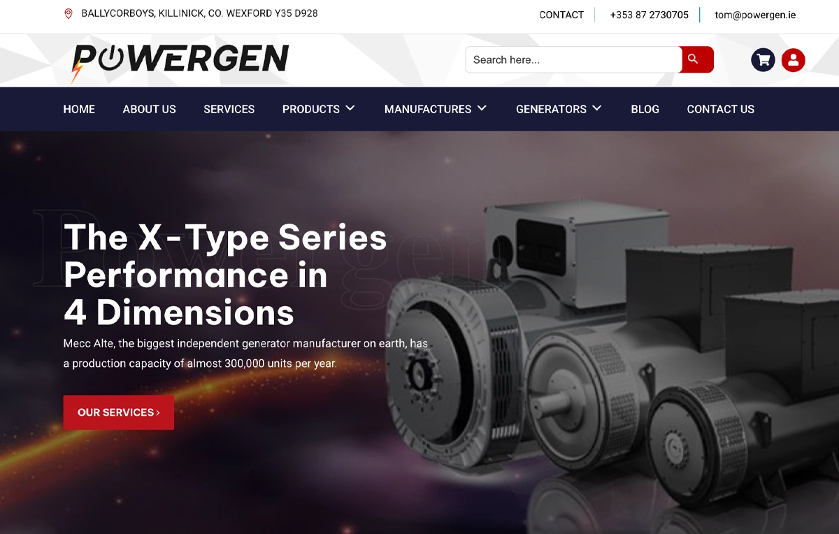 POWERGEN Website Preview